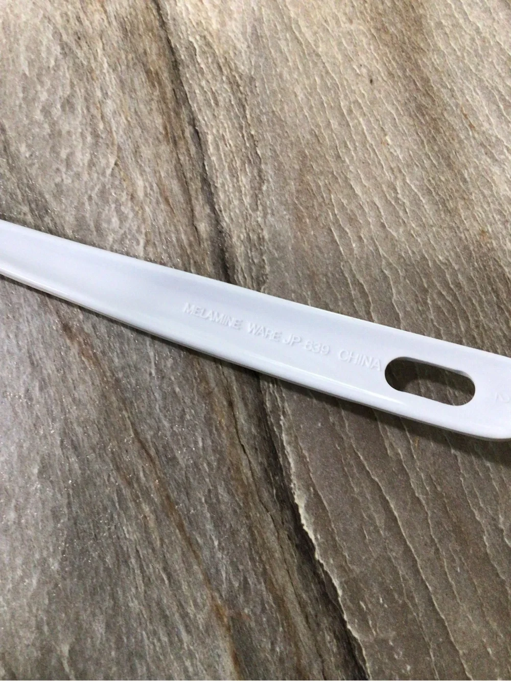 Vintage White Melamine-Ware Slotted Spatula Turner JP-639 Kitchen Utensil 11.75”